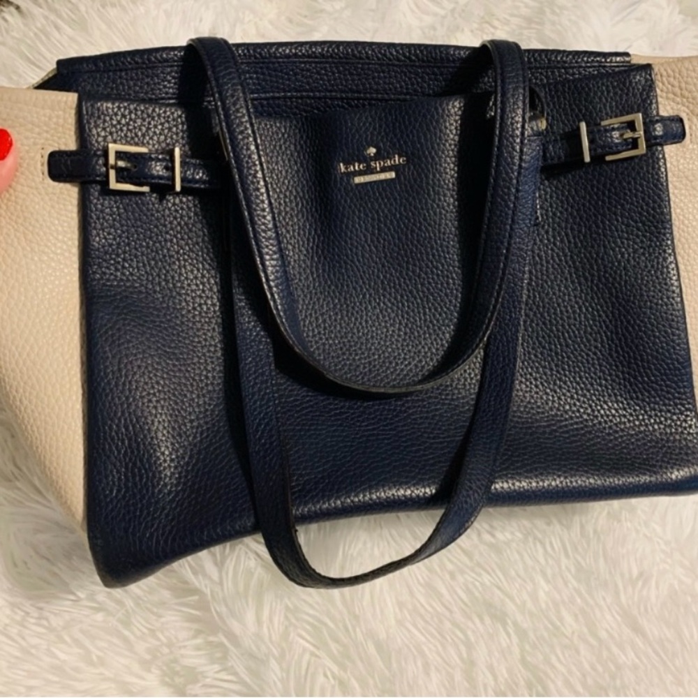 Holden street colorblock tote. Color: galaxy/sandstone